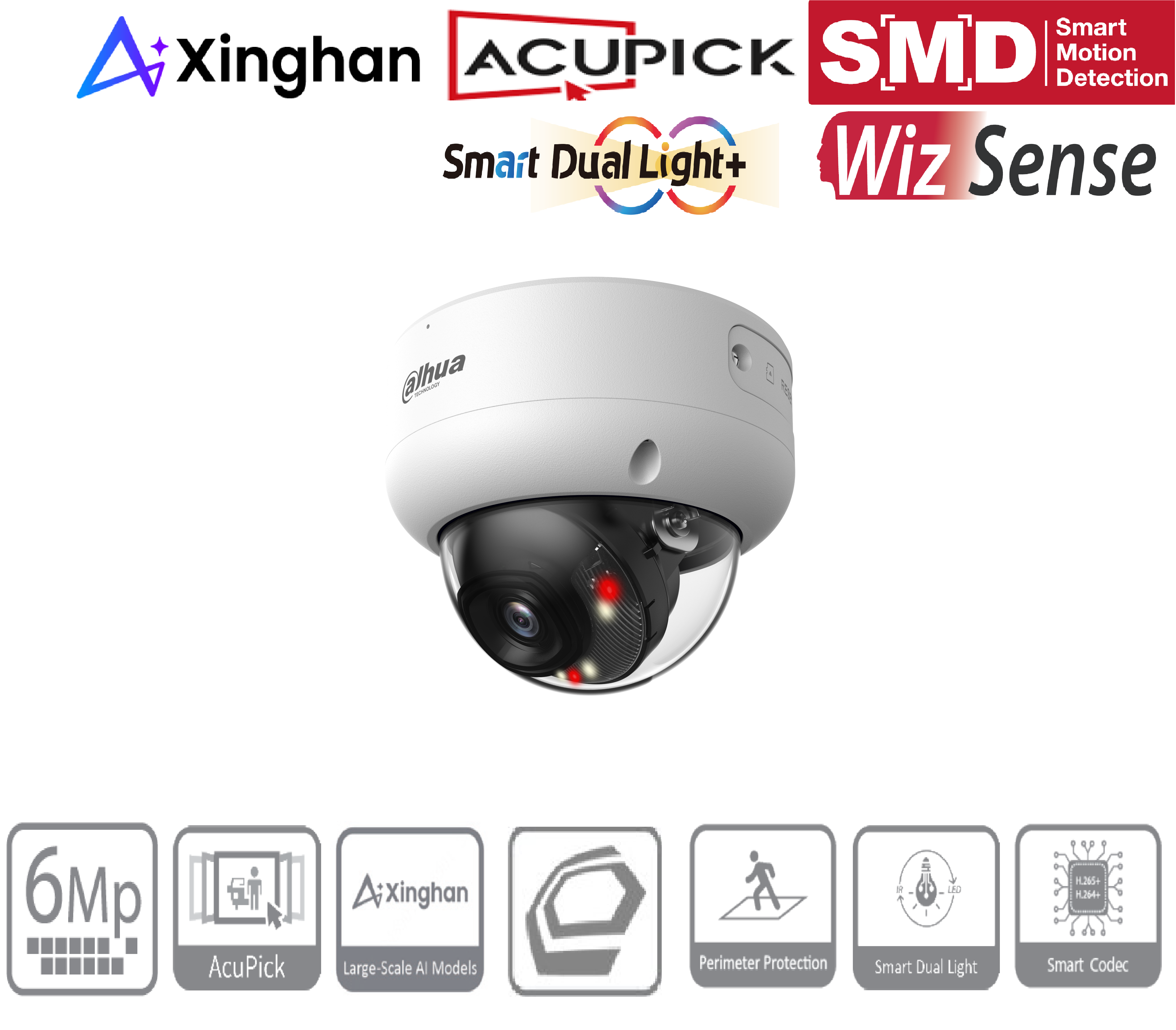 Dahua - IPC-HDBW3649EP-S-IL-0280B - IP - Dome