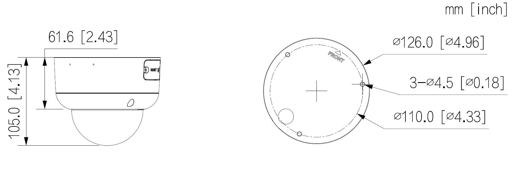 Dahua - IPC-HDBW3449R1P-ZAS-PV-27135-S5 - IP - Dome