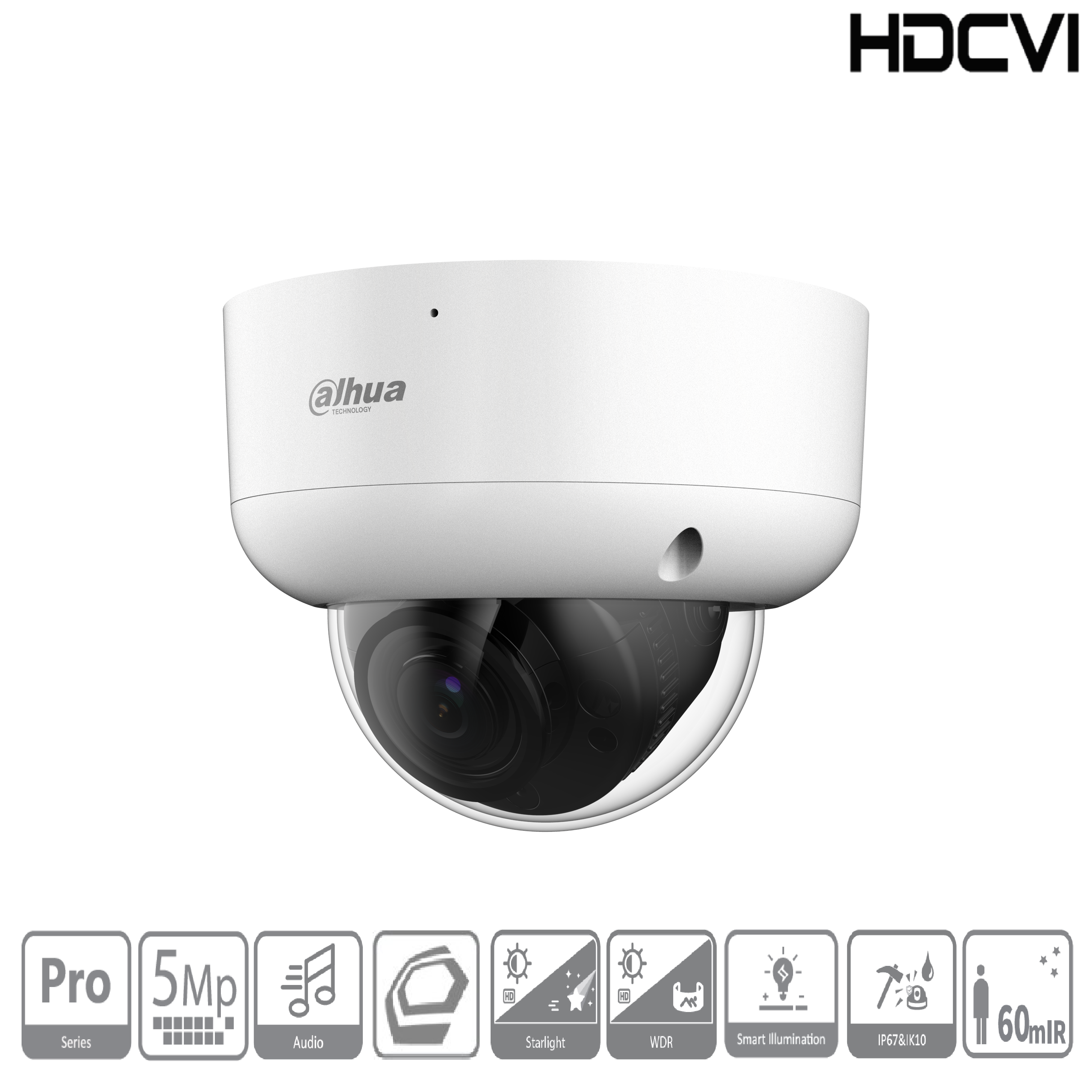 Dahua - HAC-HDBW2501RAP-Z-A-DP-27135-S2-DIP - HDCVI - Dome - AC/DC