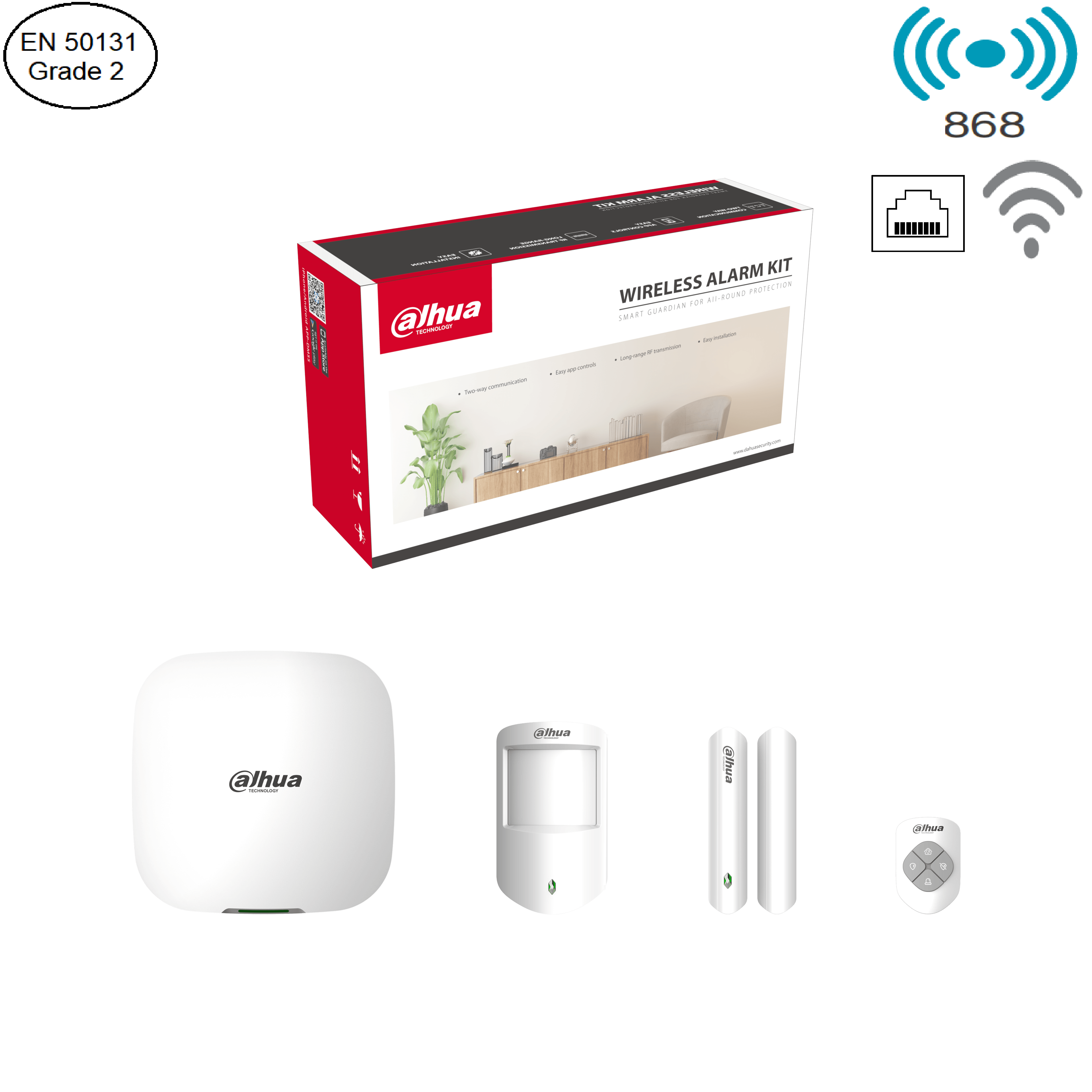 Dahua - ART-ARC3000H-03-W2(868) - Alarm - Kit