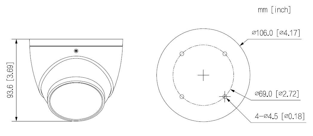 Dahua - IPC-HDW2441TP-S-0280B - IP - Eyeball
