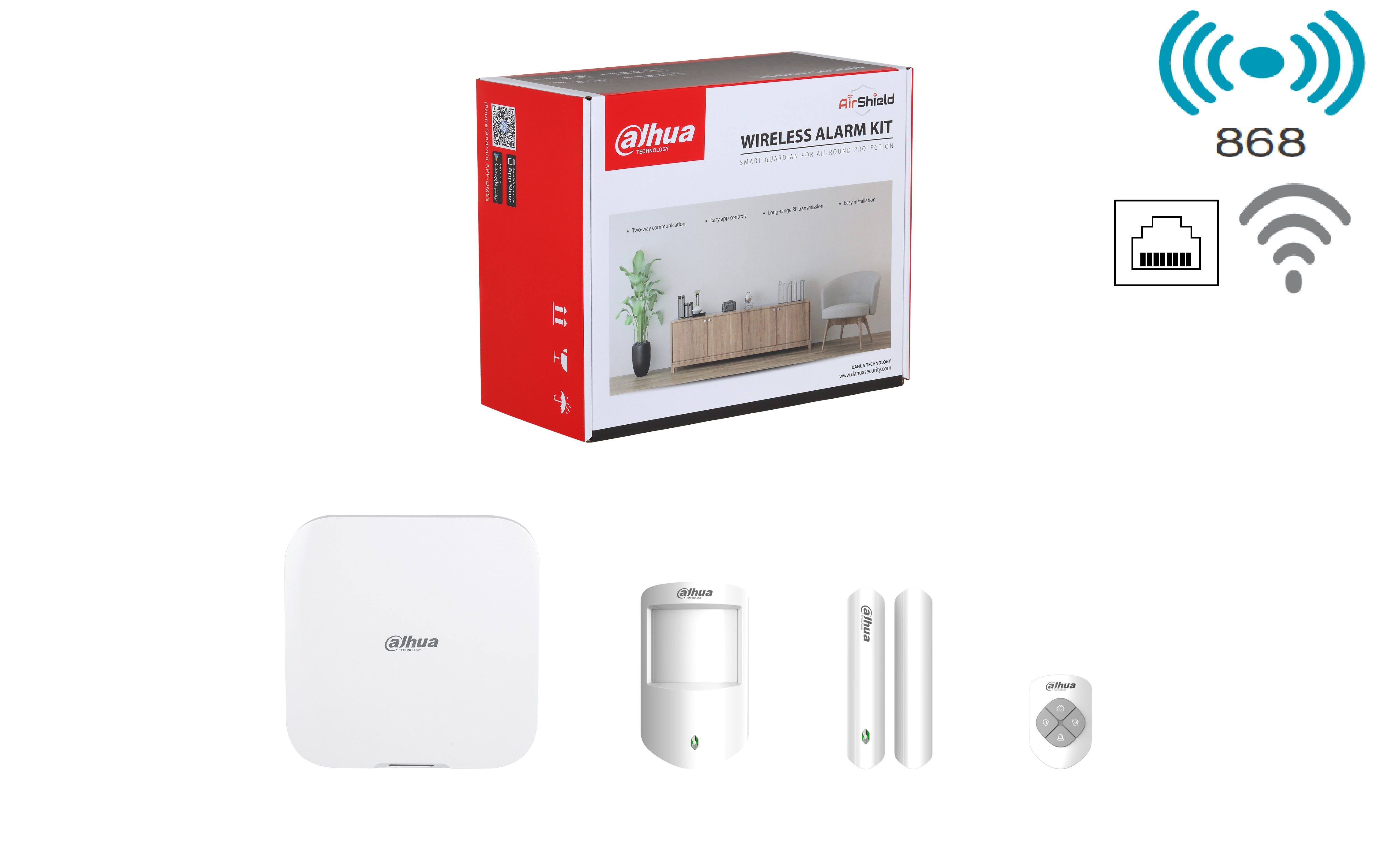 Dahua - ART-ARC3800H-03-W2(868) - Alarm - Kit