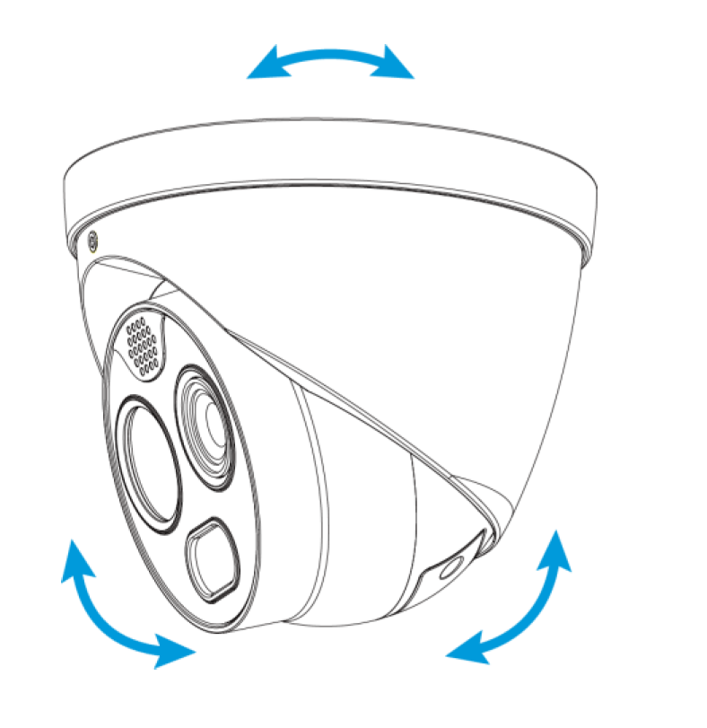 Dahua - TPC-DF1241-B2F2-DW-S8 - Thermal - Eyeball