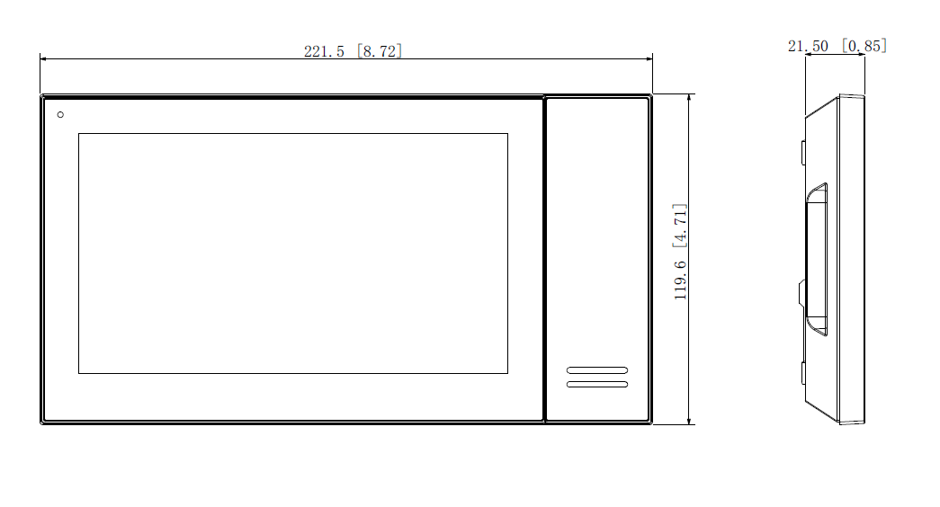 Dahua - VTH2421FW-P - Monitor - PoE - weiß