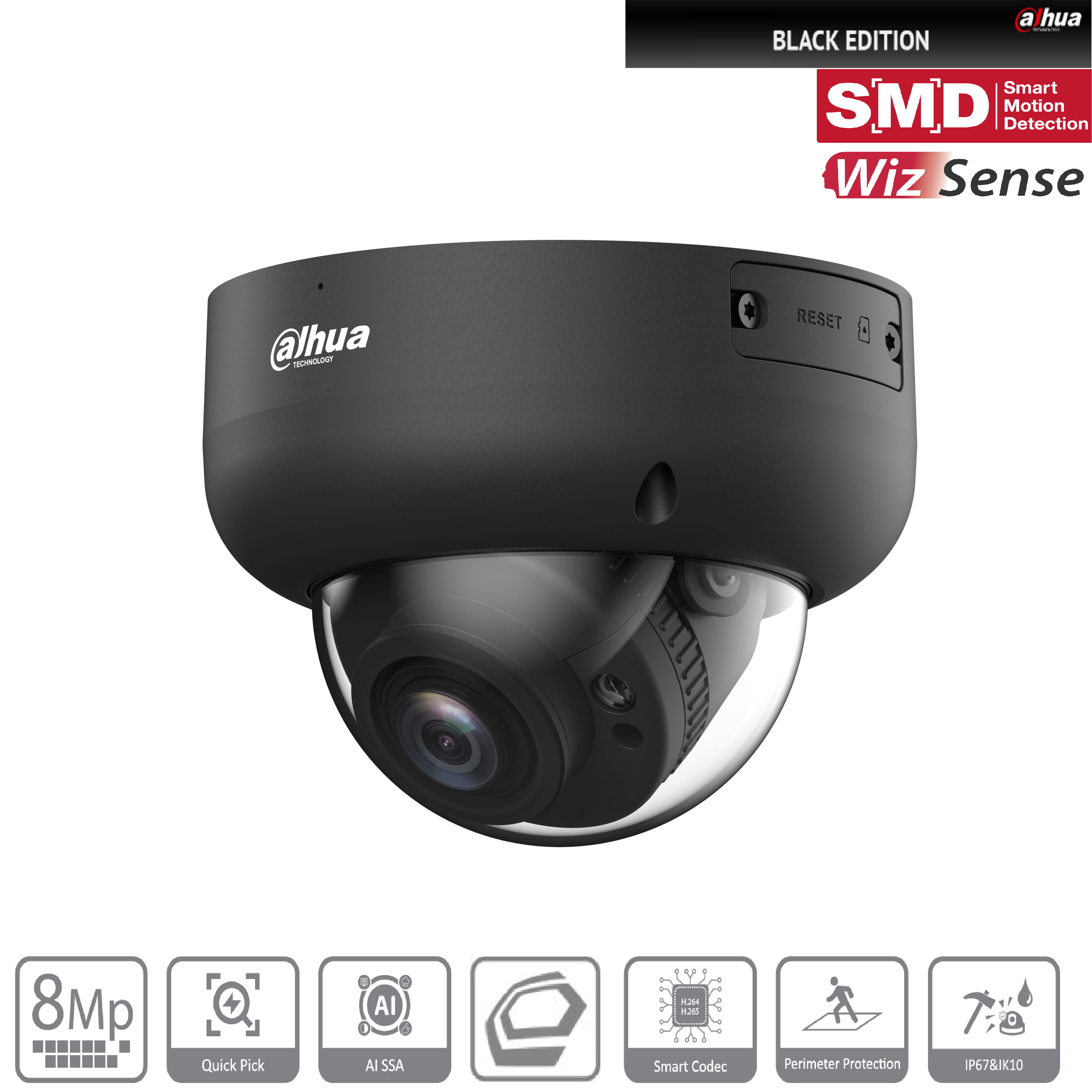 Dahua - IPC-HDBW3841RP-ZS-S2-B - IP - Dome