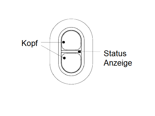 Dahua - ARD822-W2(868)-B - Alarm - Panik 2 Knöpfe