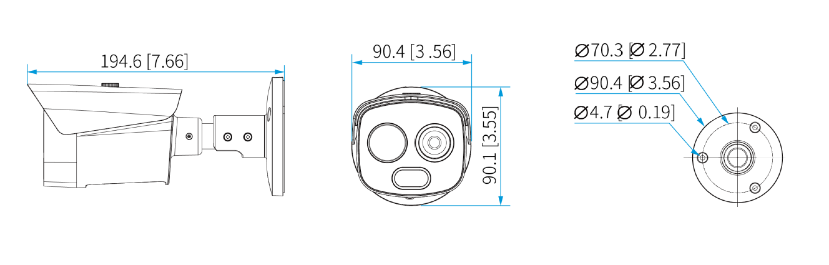 Dahua - TPC-BF1241-B10F12-DW-S8 - Thermal - Bullet