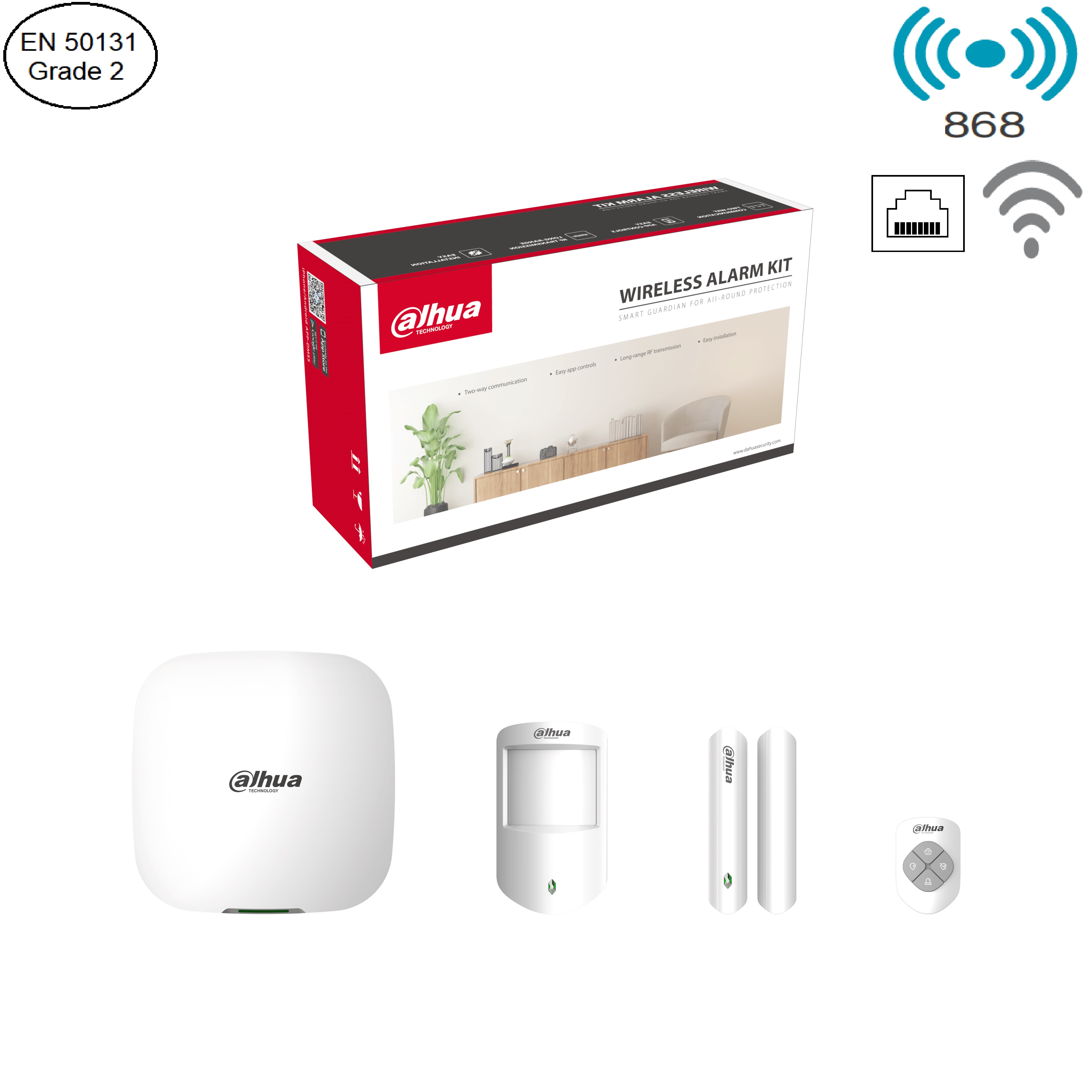 Dahua - ART-ARC3000H-03-W2(868) - Alarm - Kit