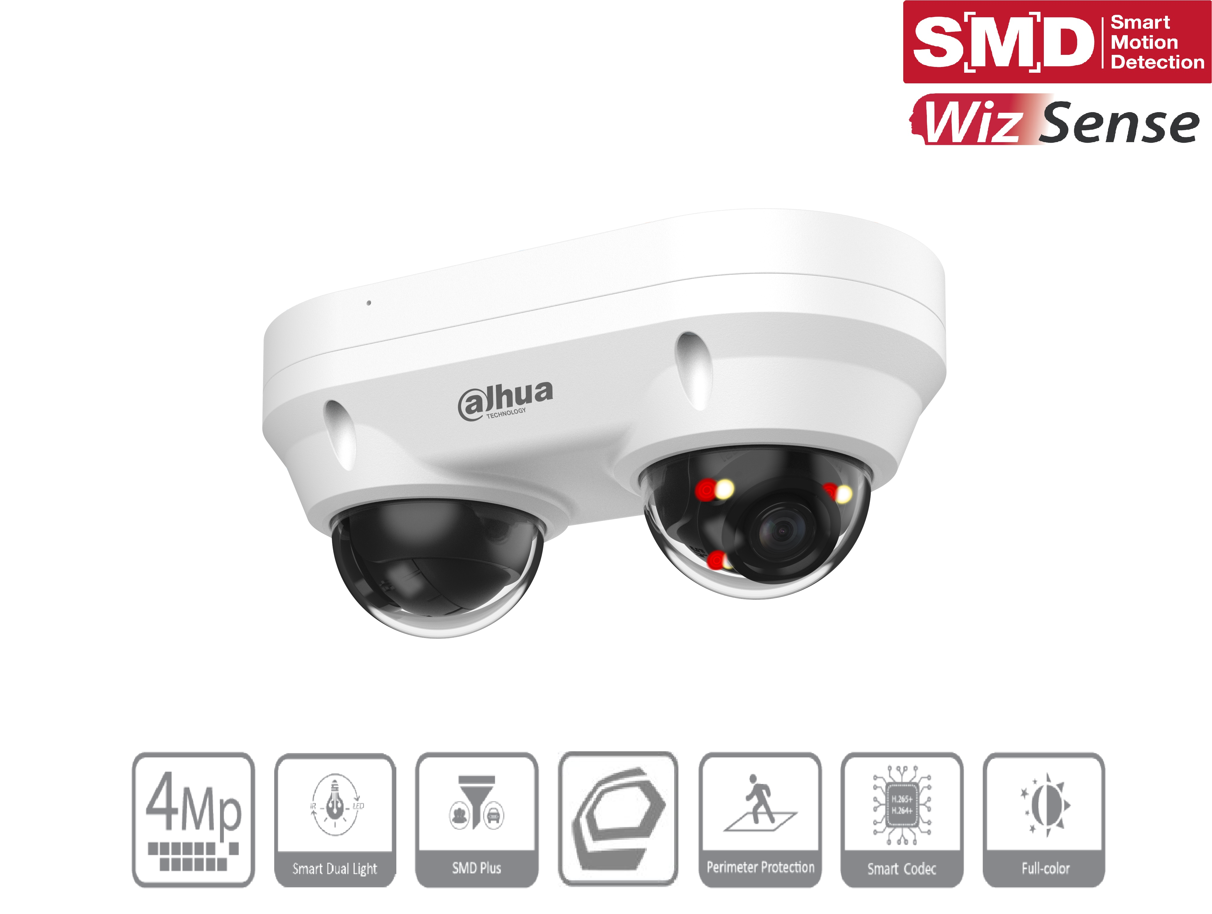 Dahua - IPC-HDBW2449FP-AS-E2-IL-0280B - IP -Dome