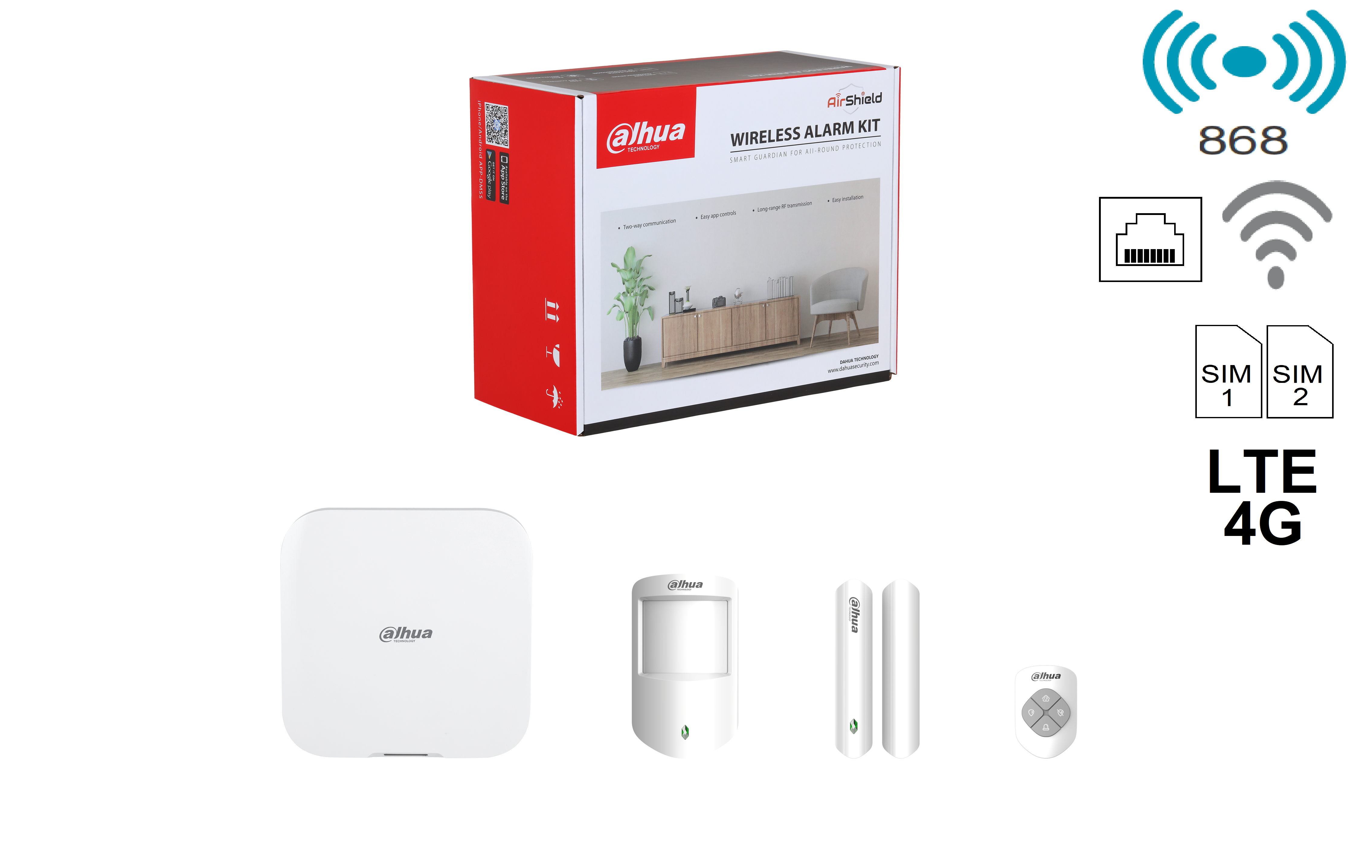 Dahua - ART-ARC3800H-03-FW2(868) - Alarm - Kit