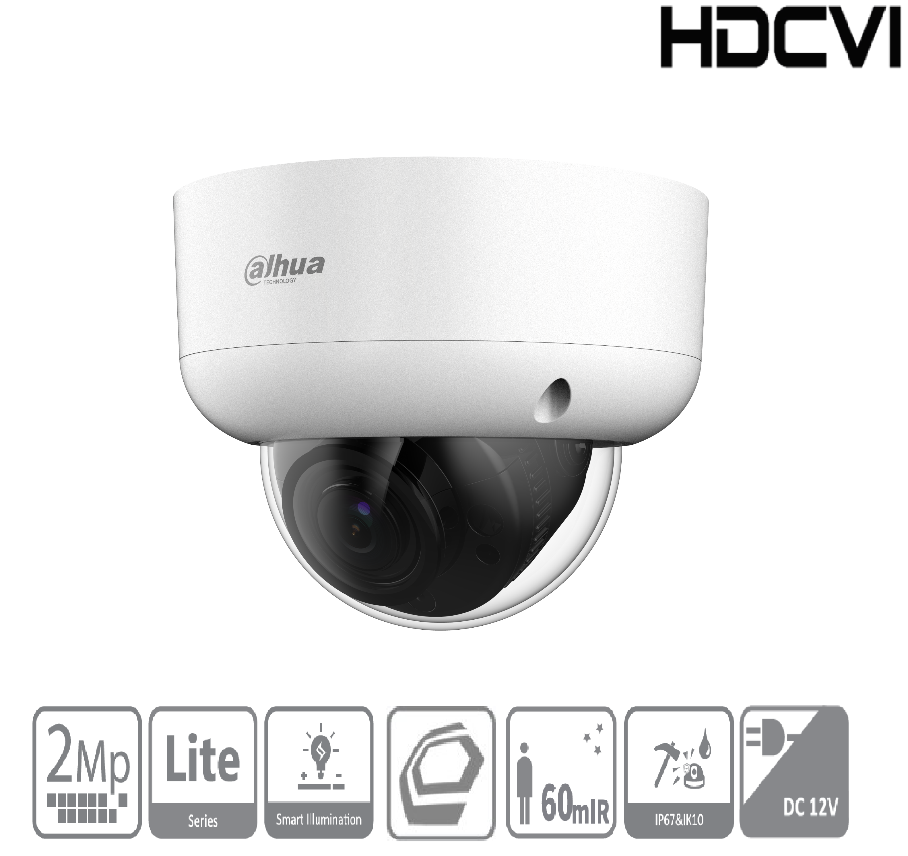 Dahua - HAC-HDBW1200RAP-Z-2712-S6 - HDCVI - Dome