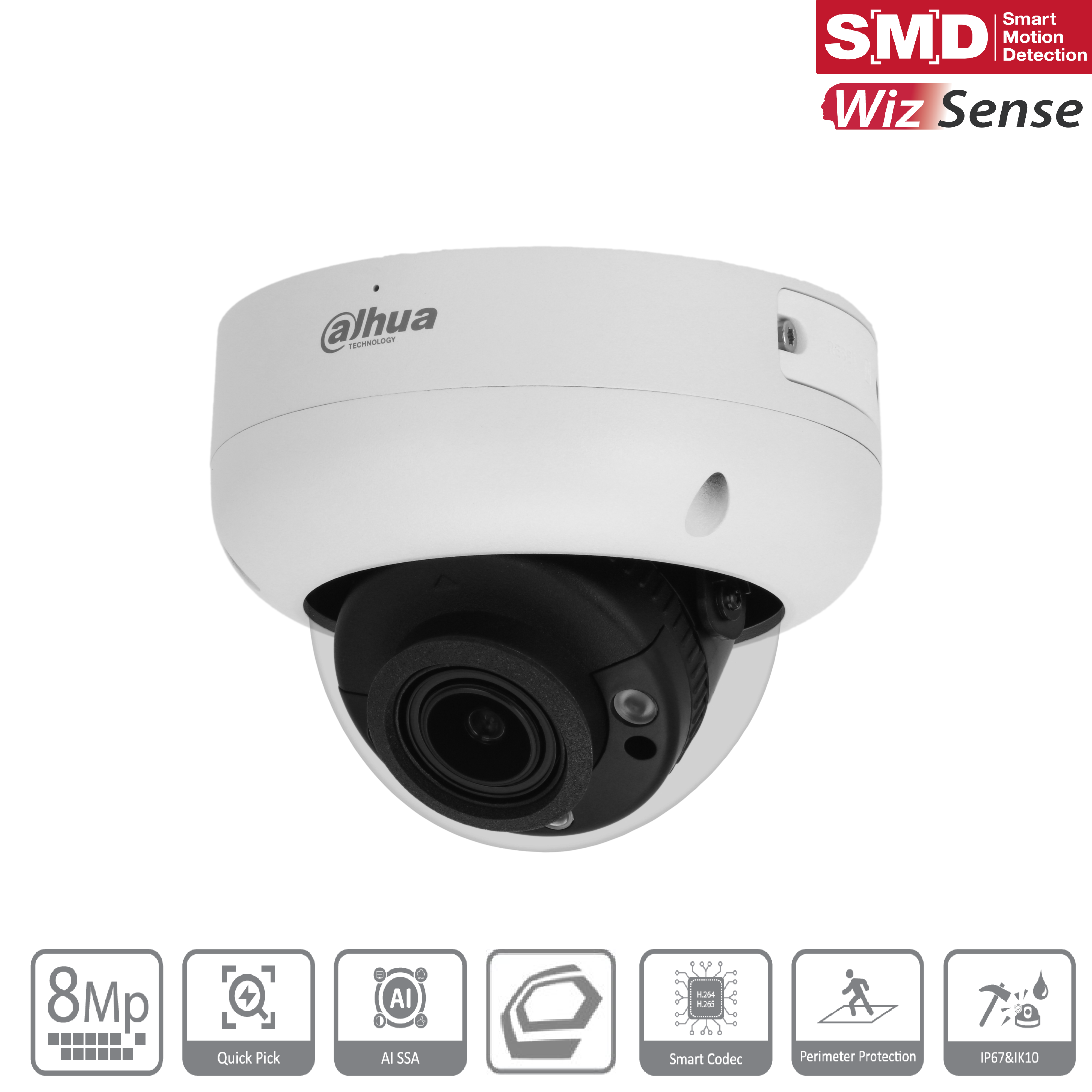 Dahua - IPC-HDBW3841RP-ZS-S2 - IP - Dome