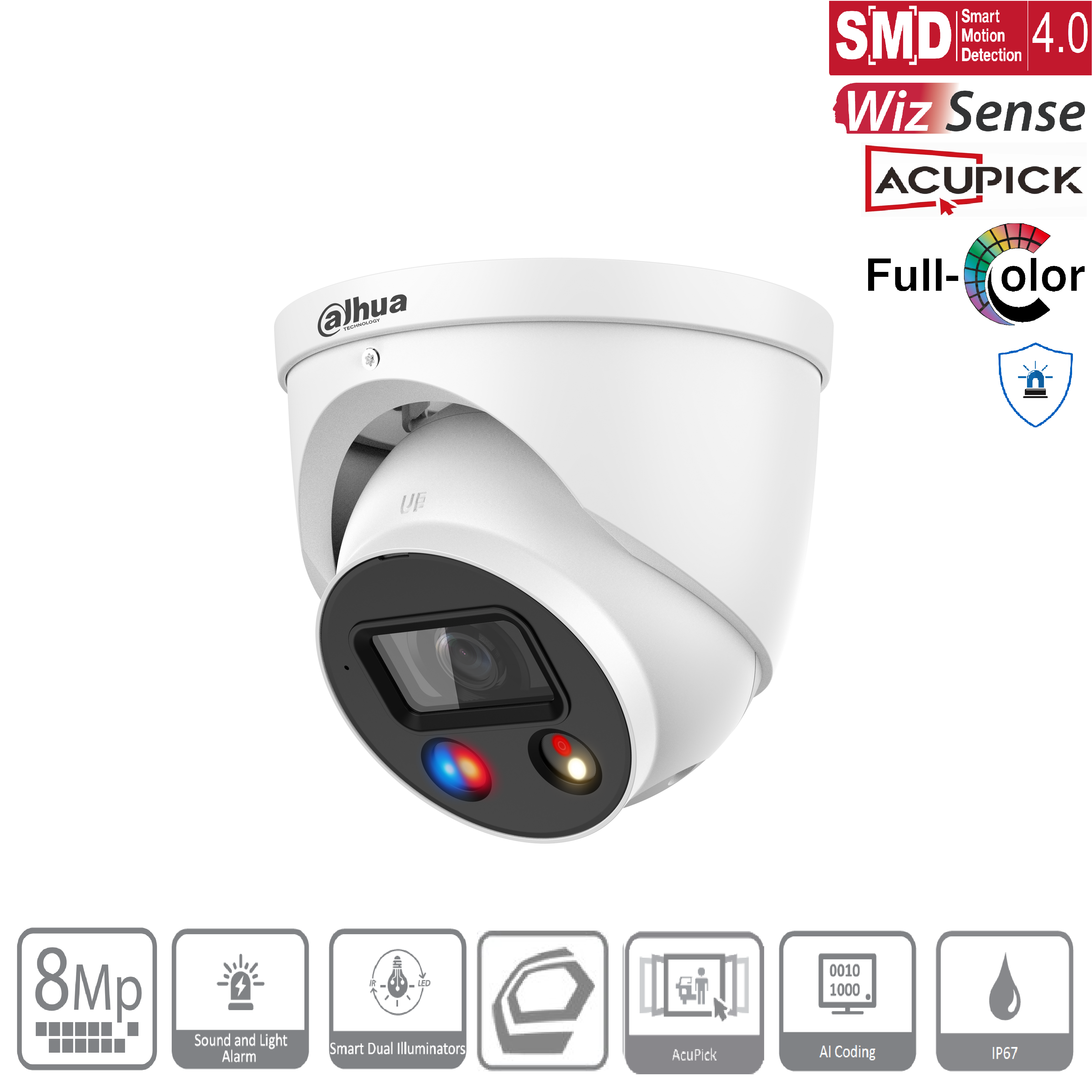 Dahua - IPC-HDW3849HP-AS-PV-0280B-S5 - IP - Eyeball