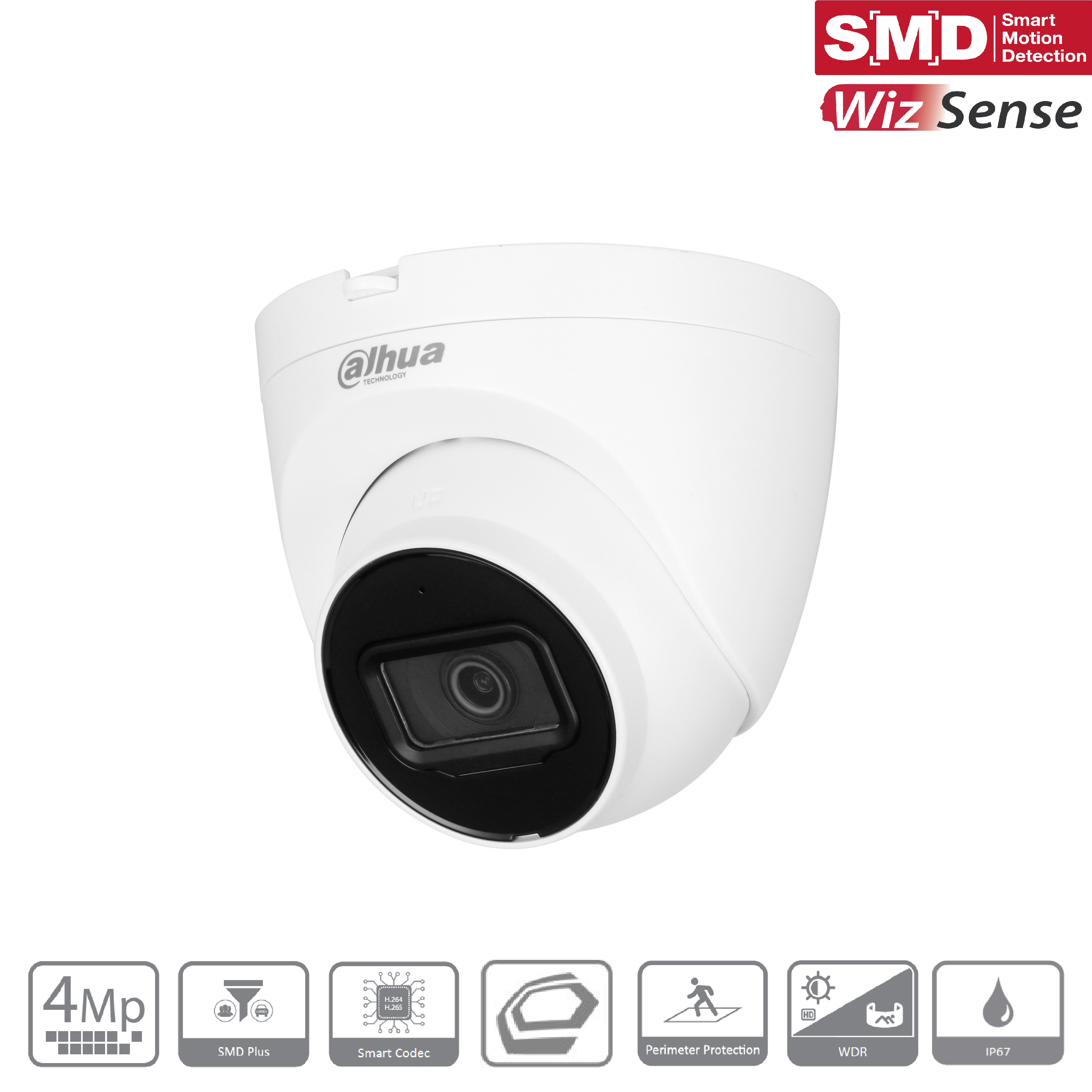 Dahua - IPC-HDW2441TP-S-0280B - IP - Eyeball