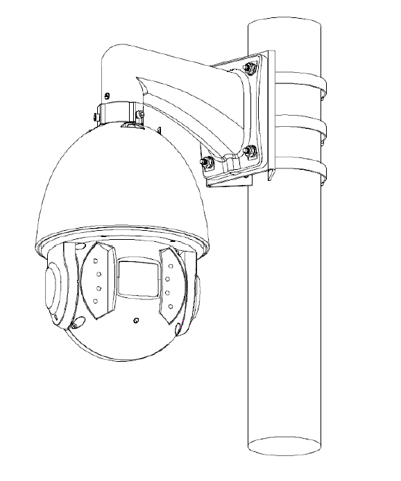 Dahua - PFA150-B - Zubehör - Masthalterung
