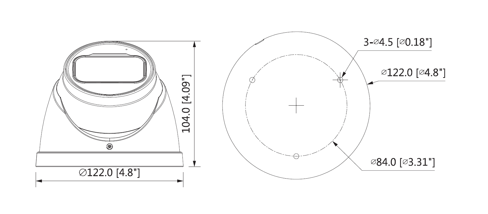 Dahua - HAC-HDW2501TP-Z-A-S2 - HDCVI - Eyeball