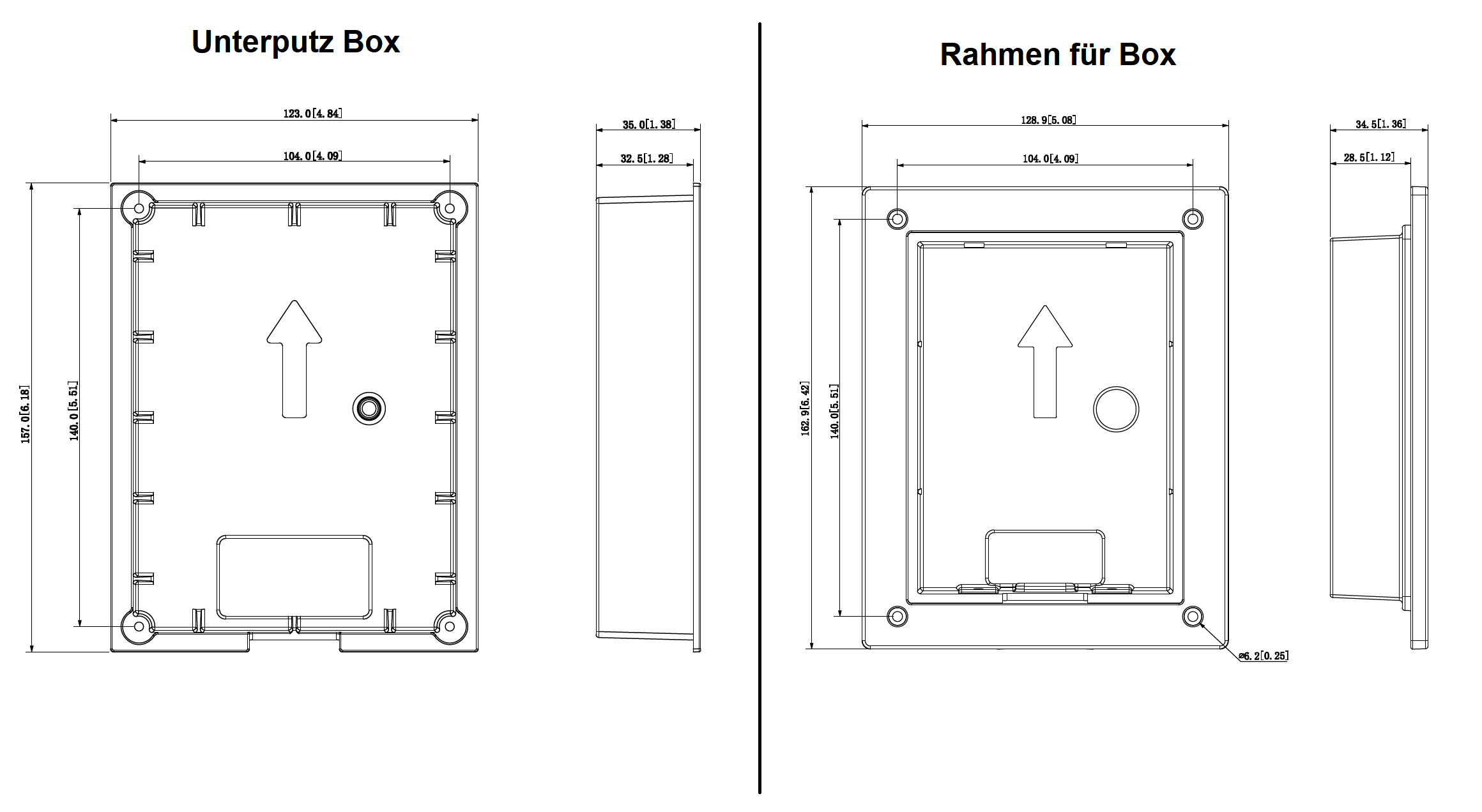 Dahua - VTM114-Black - Unterputz Box