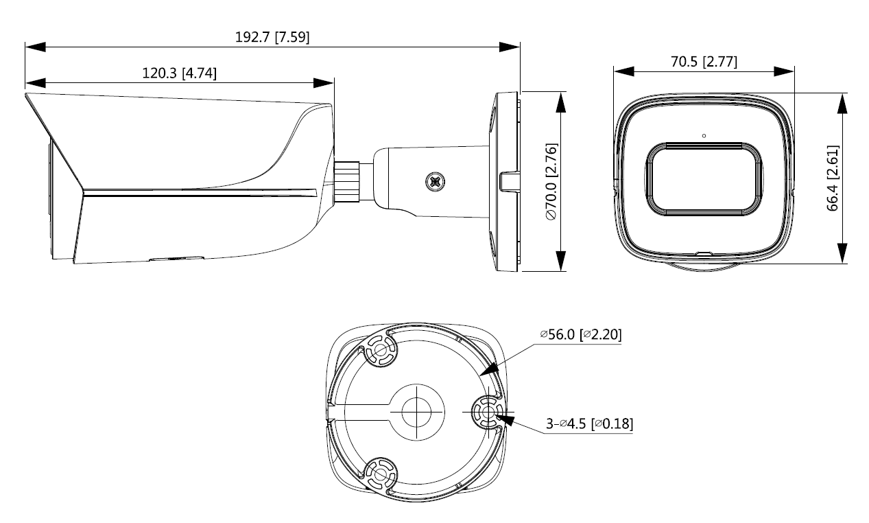 Dahua - IPC-HFW3241EP-S-0280B-S2 - IP - Bullet