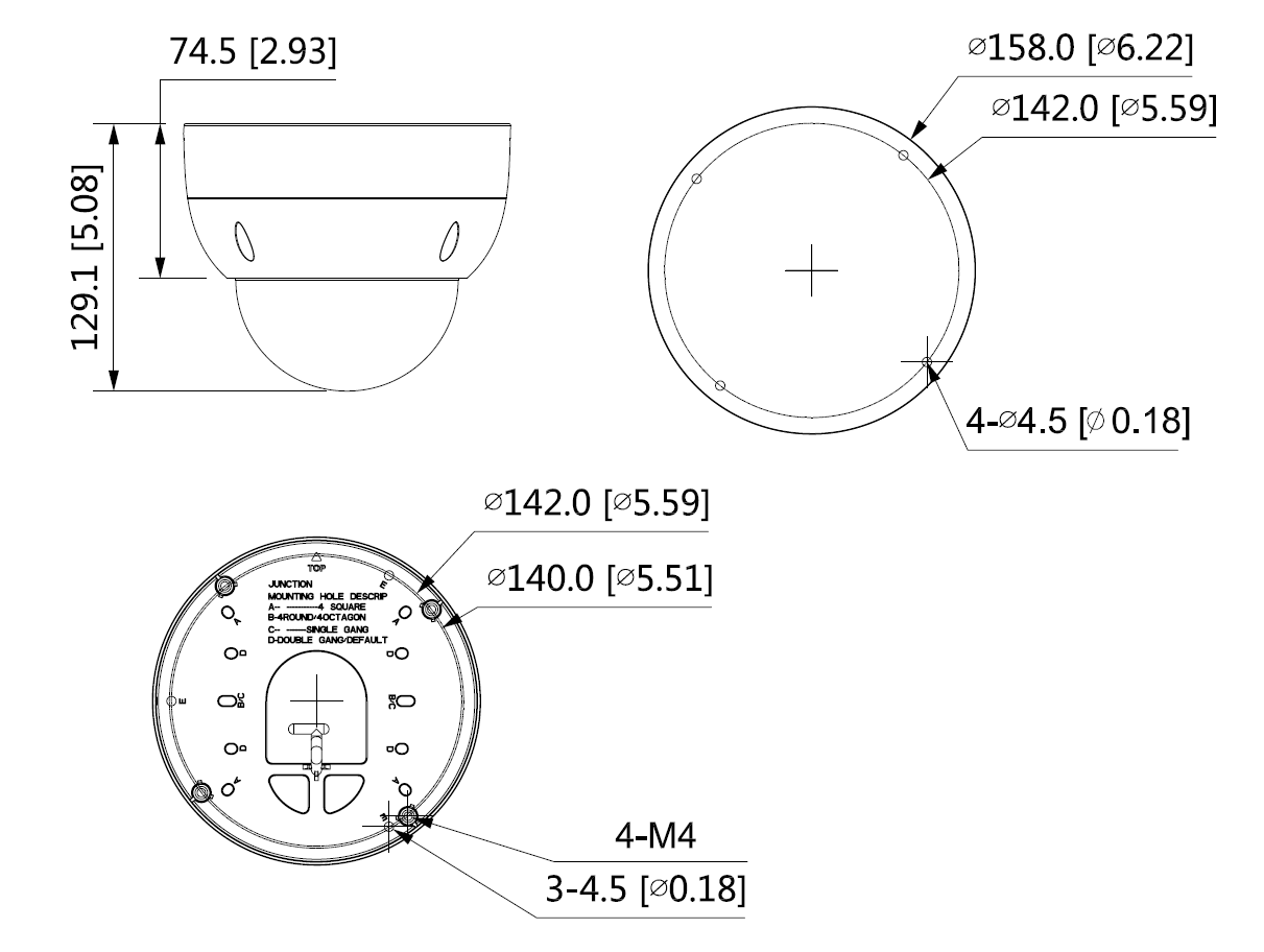 Dahua - IPC-HDBW5442HP-ZHE-ATC-S3 - IP - Dome - Anti Korrosion